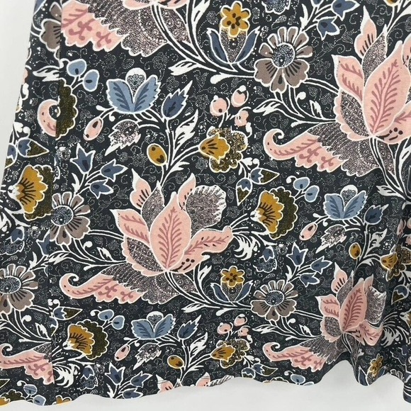 Loft A Line Multicolor Floral Print Pullover Sleeveless Womens S Soft - Picture 3 of 6